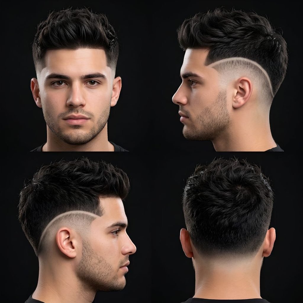Burst Fade Taper for Thick Hair