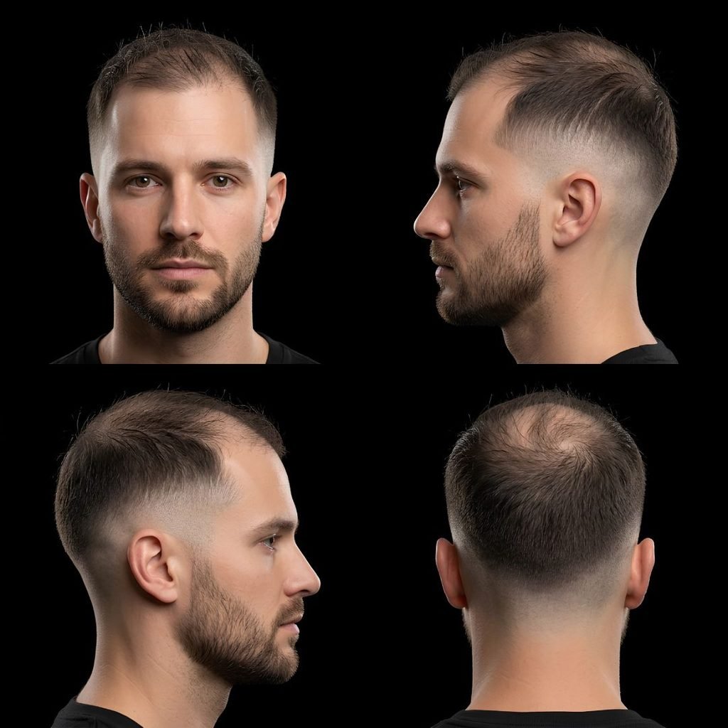 Burst Fade Taper for Thin Hair