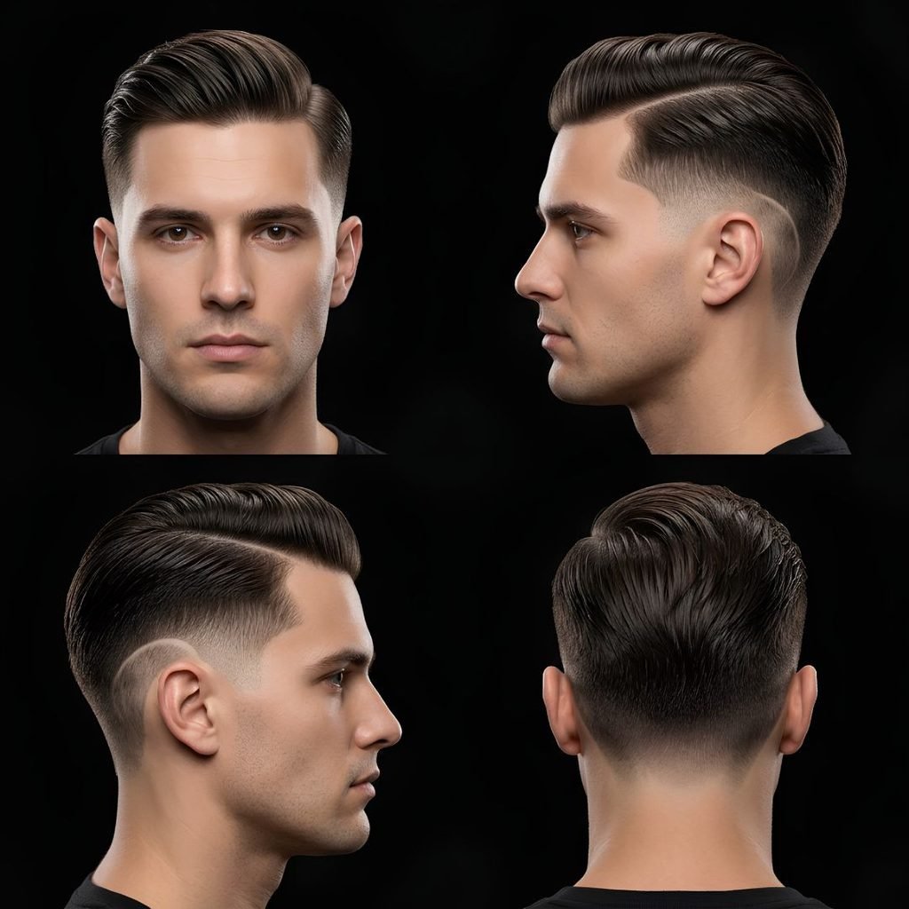 Comb Over Burst Fade Taper
