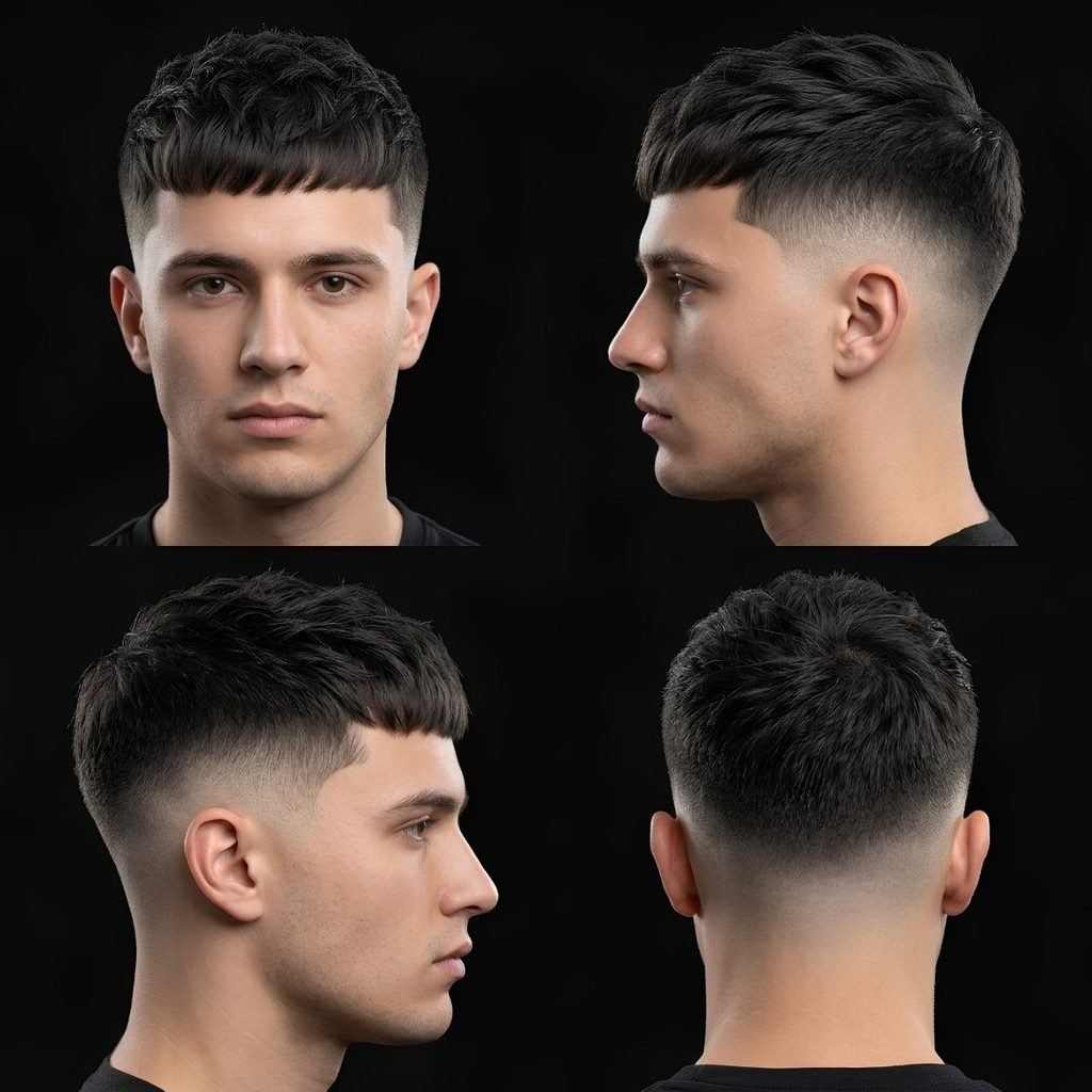 French Crop Burst Fade Taper