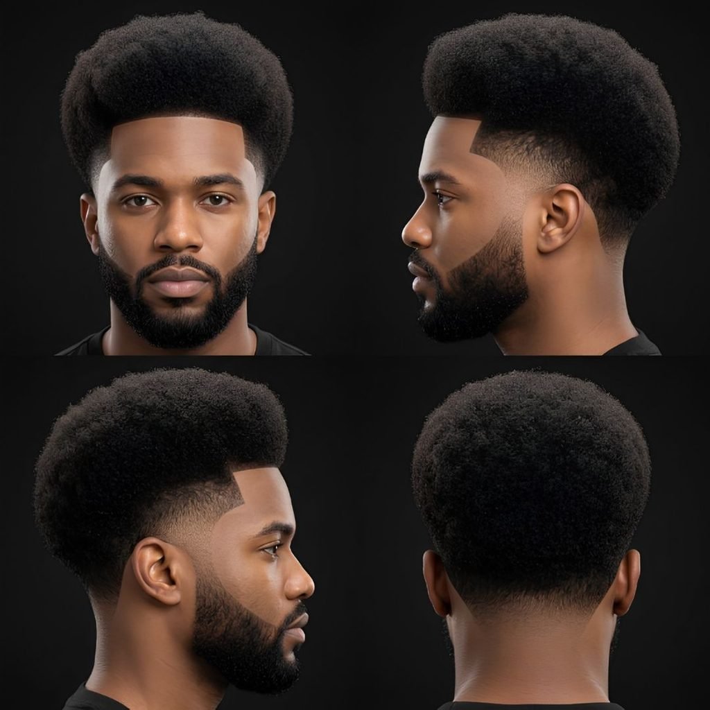 High Burst Fade Afro