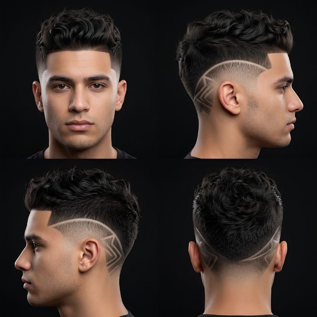 High Burst Fade With Design