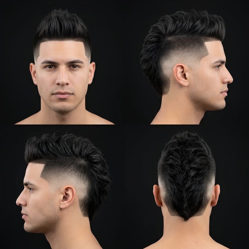 Long Burst Fade Mohawk