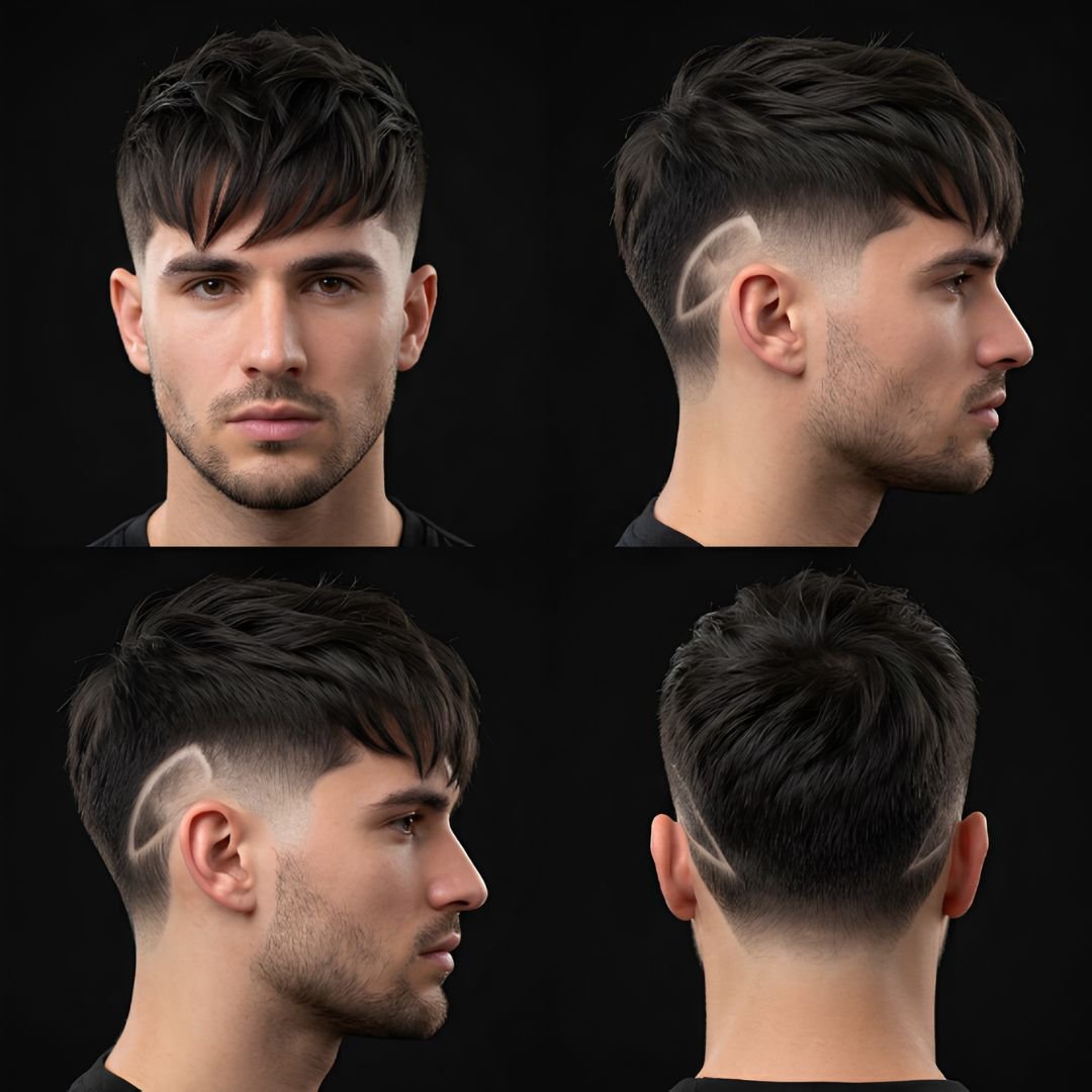 Long Fringe Burst Fade