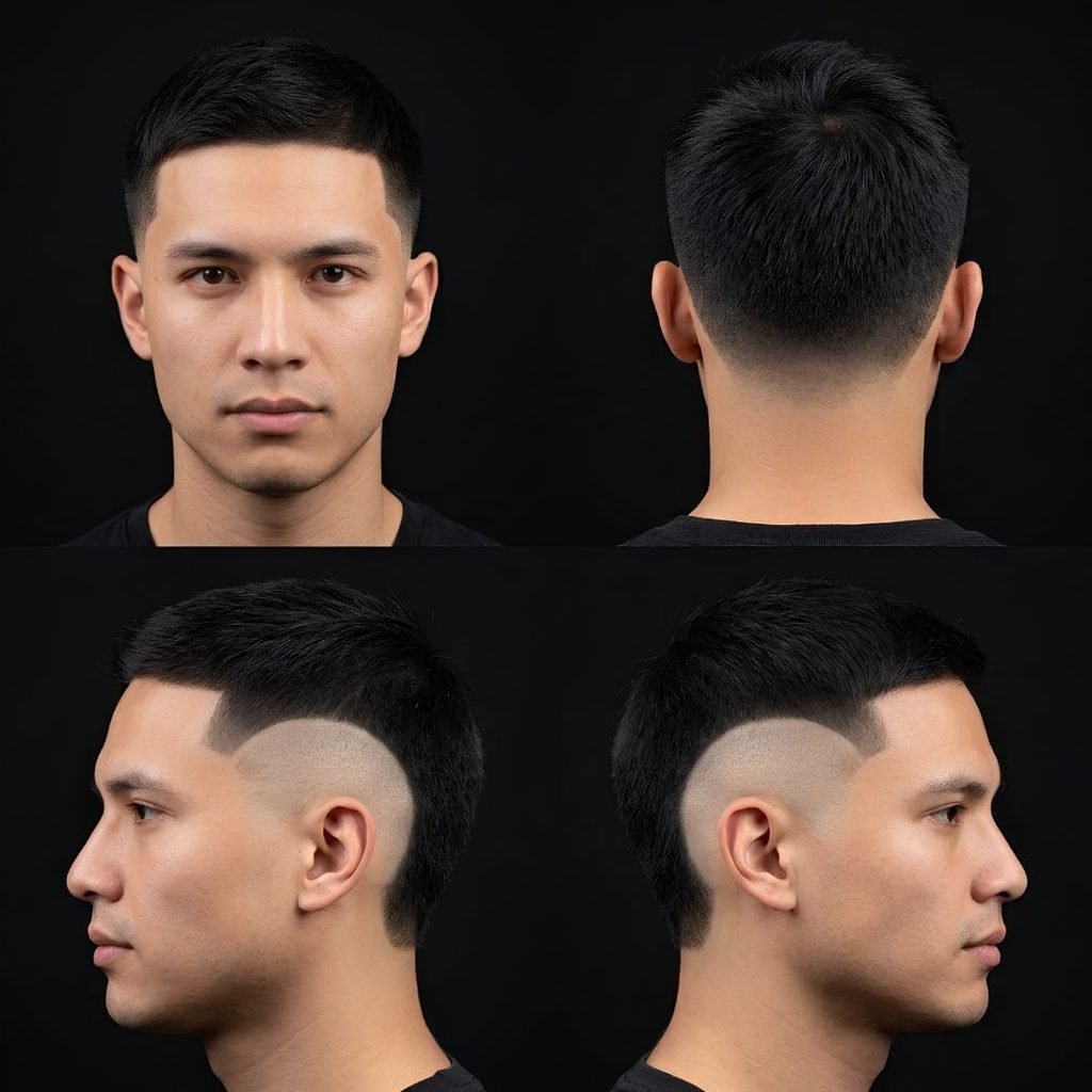 Long Straight Burst Fade