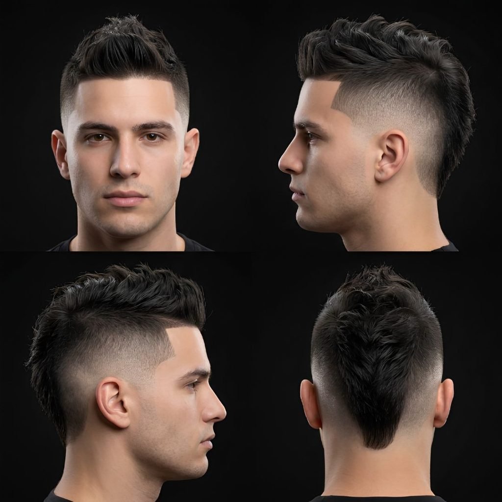 Low Burst Fade Mohawk