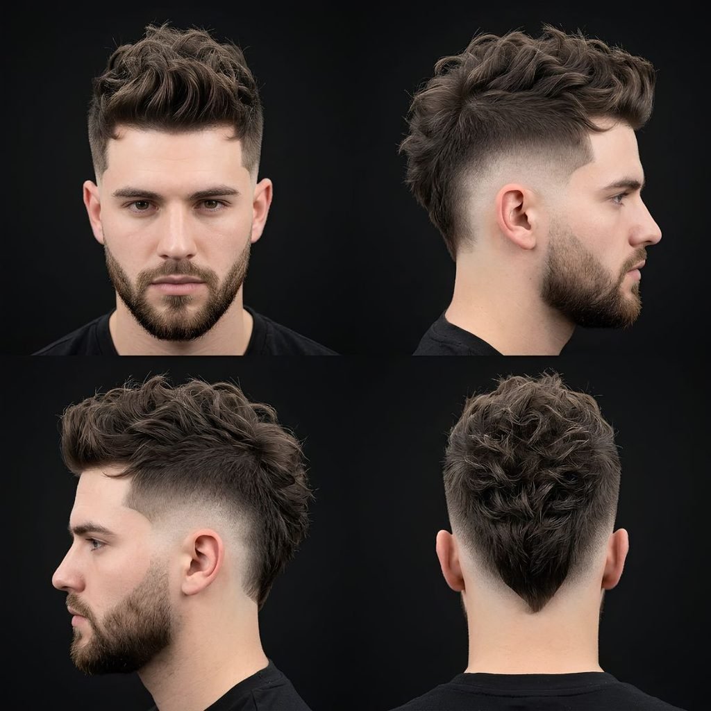 Messy Burst Fade Mohawk