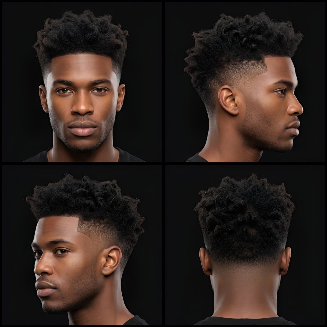 Messy High Burst Fade