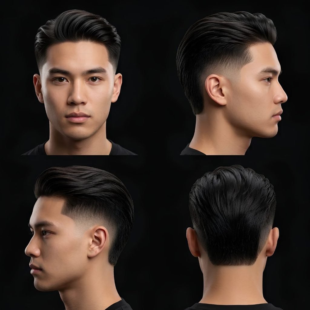 Mid Straight Burst Fade