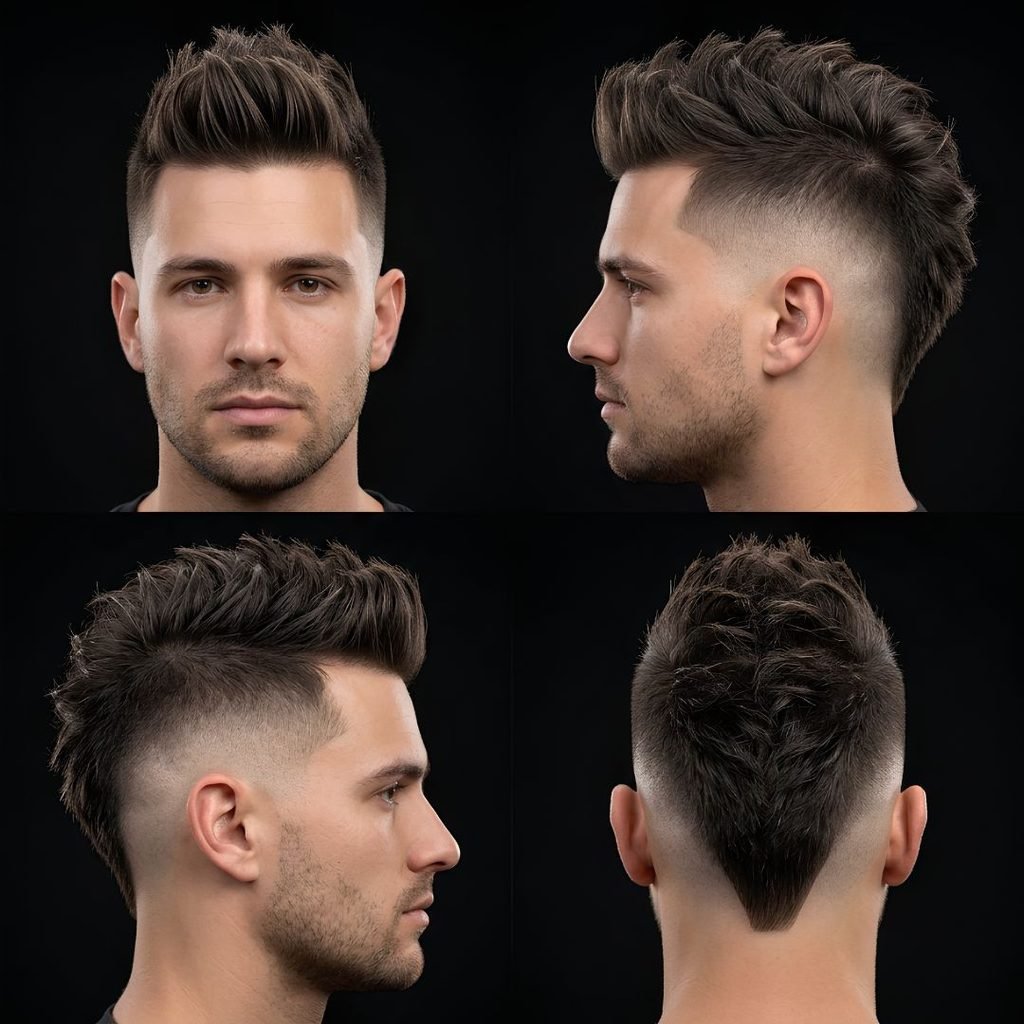 Modern Burst Fade Mohawk