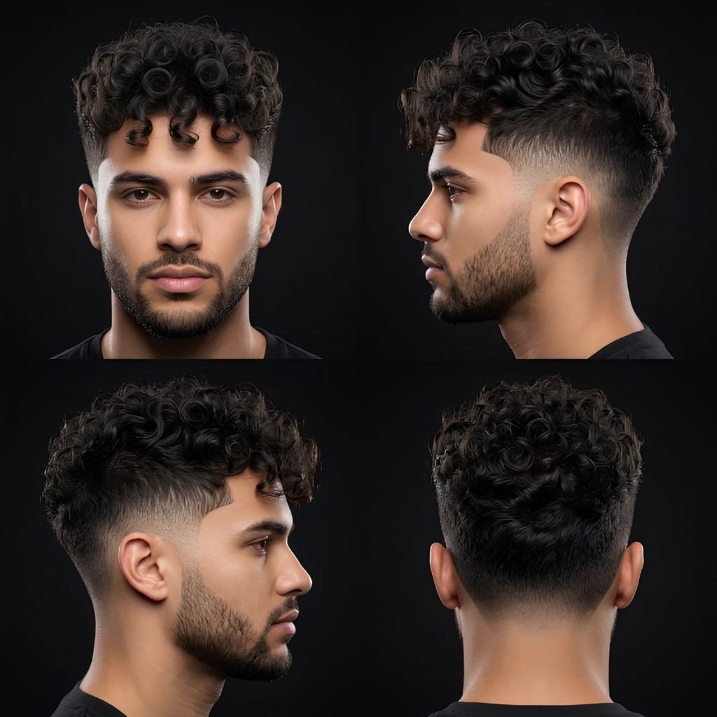 Modern Curly Burst Fade