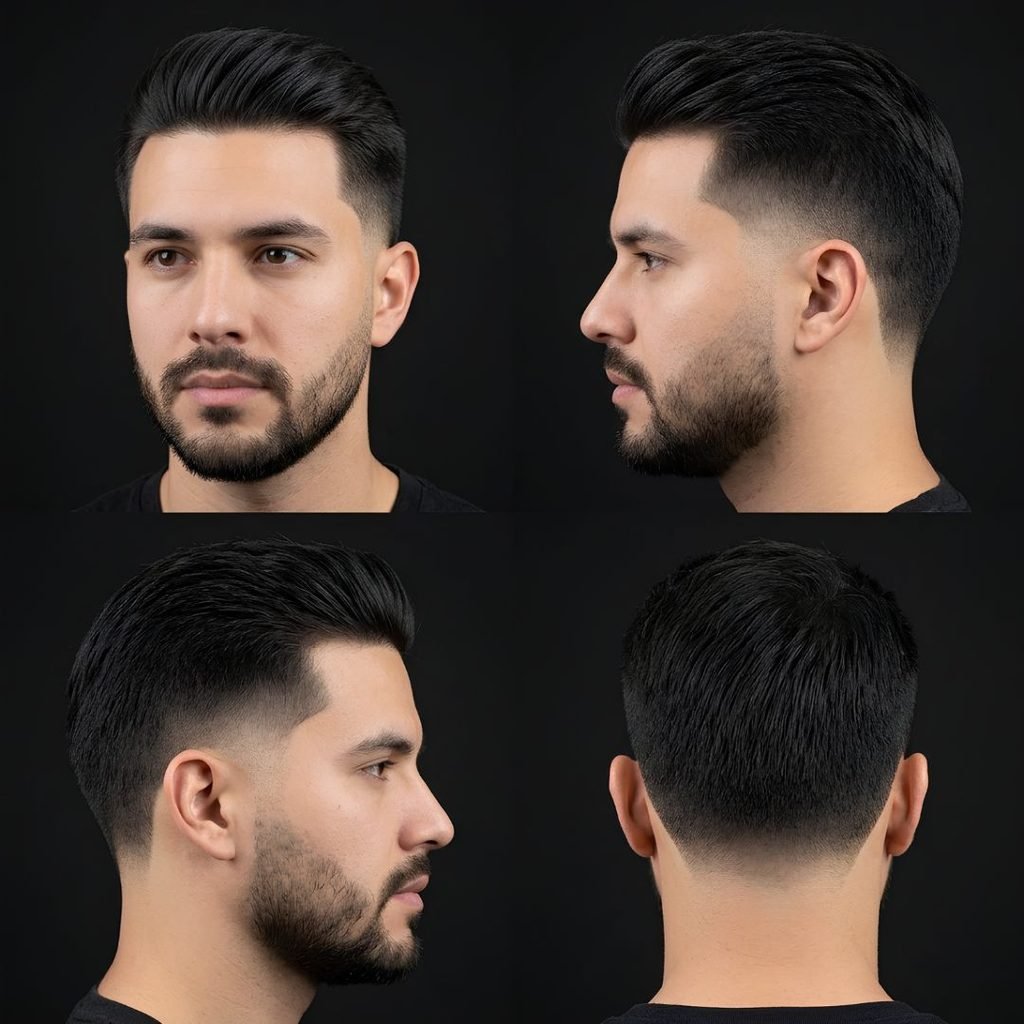 Modern Straight Burst Fade