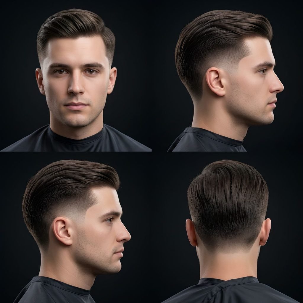 Professional Straight Burst Fade