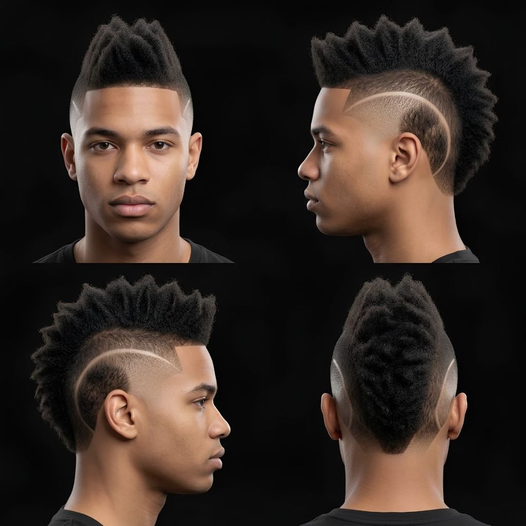Skin Burst Fade Mohawk