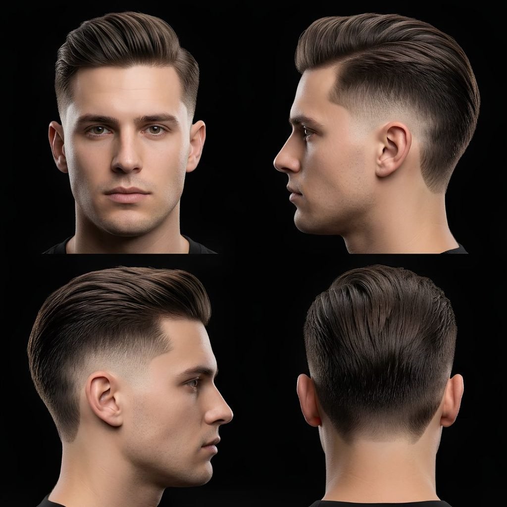 Skin Straight Burst Fade