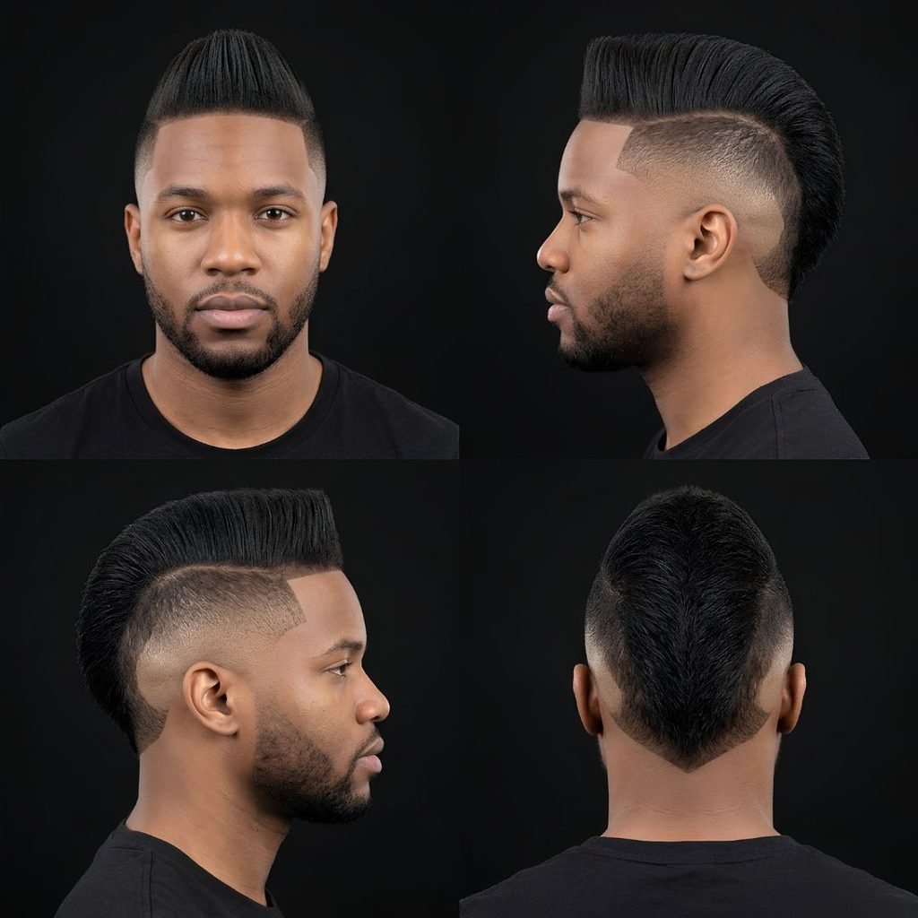 Straight Burst Fade Mohawk
