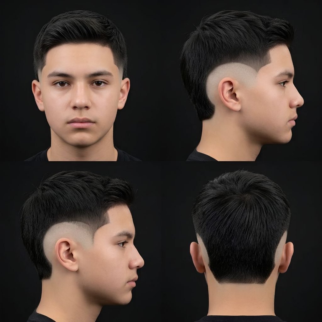 Straight Burst Fade for Teens