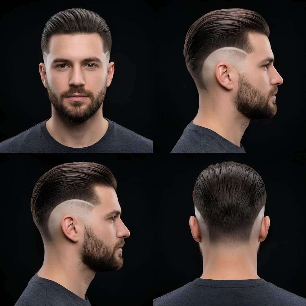 Taper Straight Burst Fade