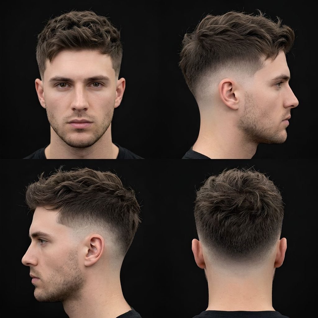 Textured Burst Fade Taper