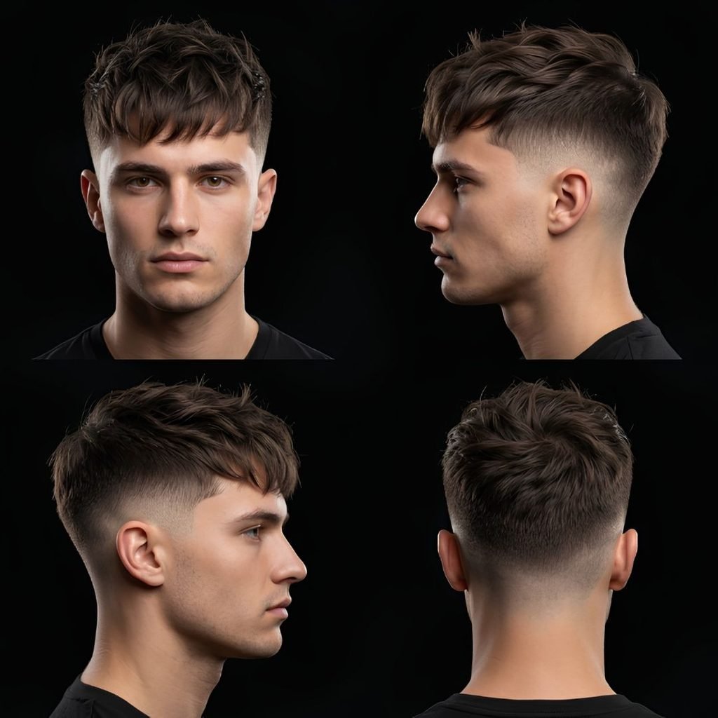 Textured Crop Low Burst Fade
