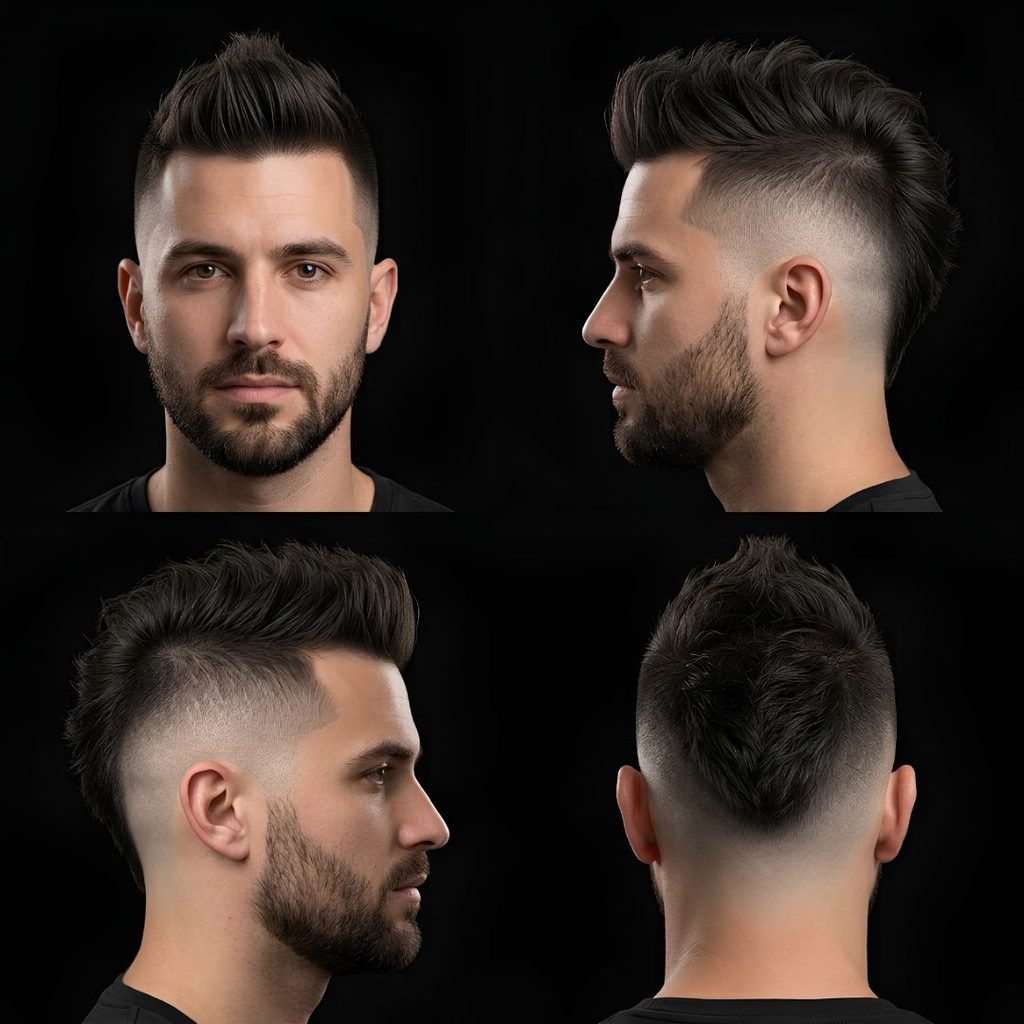Undercut Burst Fade Mohawk