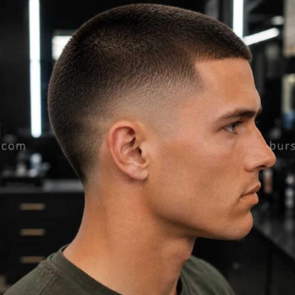 11. Military Burst Fade Buzz Cut