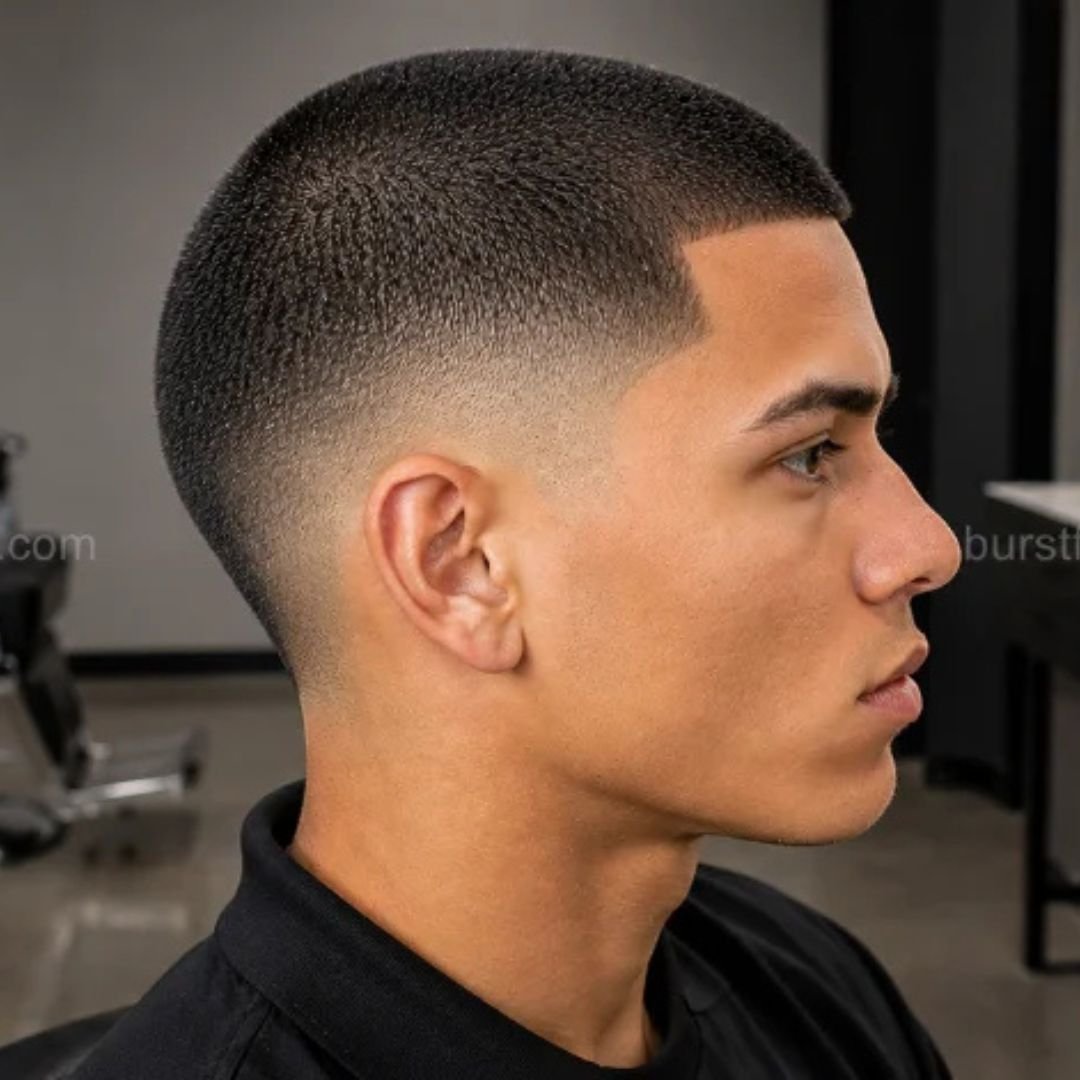 12. Induction Burst Fade Buzz Cut