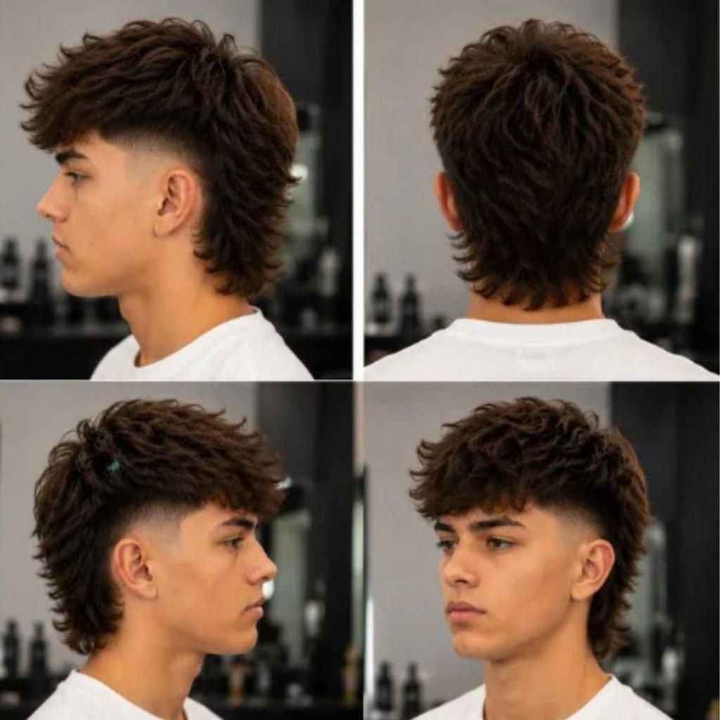 14. Modern Burst Fade Mullet