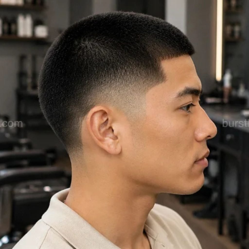 6. Taper Burst Fade Buzz Cut