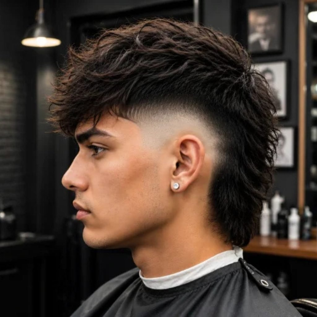 8. Skin Burst Fade Mullet