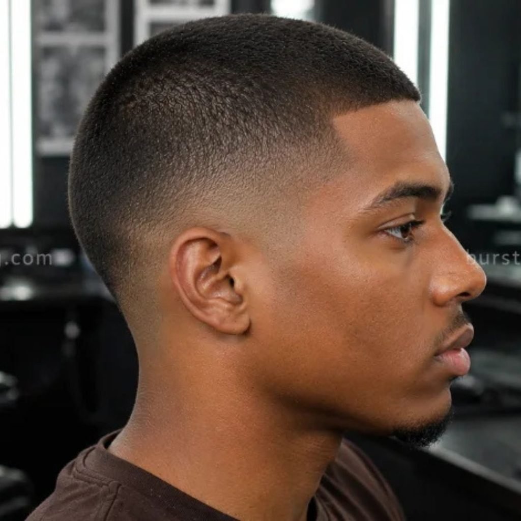 9. Shadow Burst Fade Buzz Cut