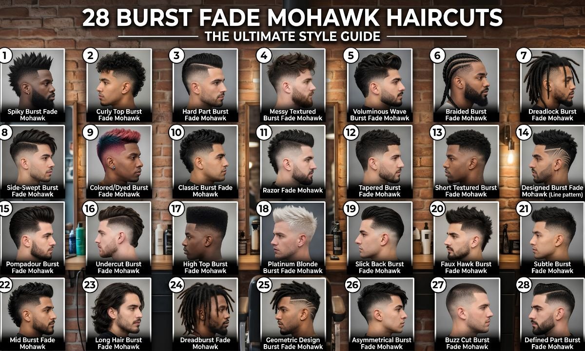 Burst Fade Mohawk Haircut