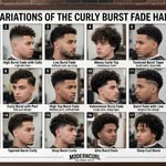 Curly Burst Fade Haircut