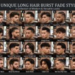 Long Hair Burst Fade