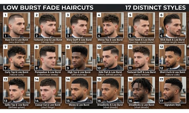 Low Burst Fade Haircut