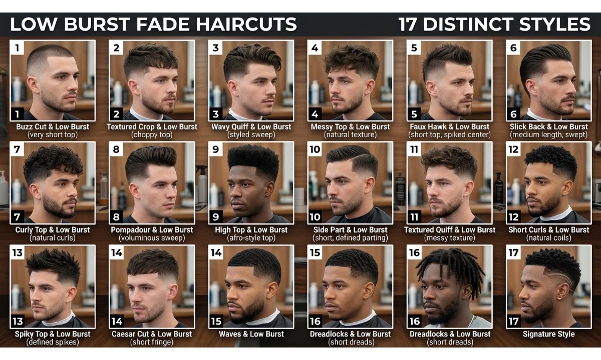 Low Burst Fade Haircut