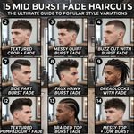 Mid Burst Fade Haircuts