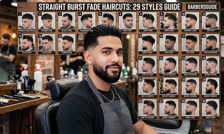 Straight Burst Fade Haircuts
