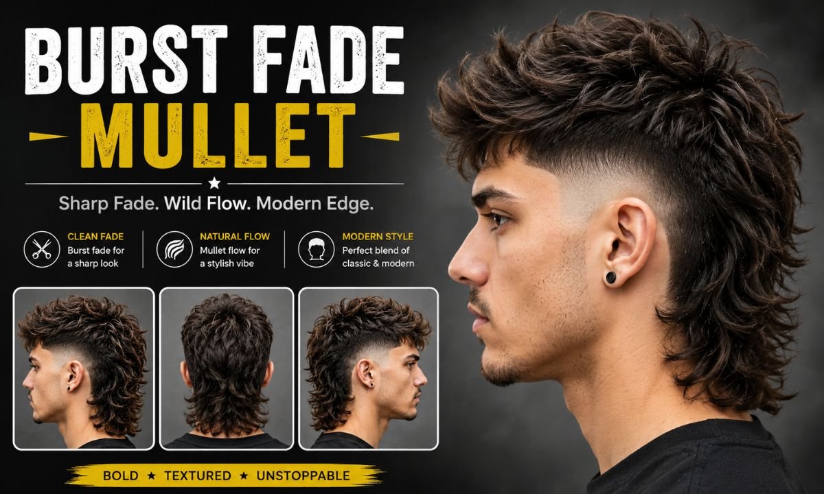 Burst Fade Mullet: 15 Trendy Styles for Men in 2026