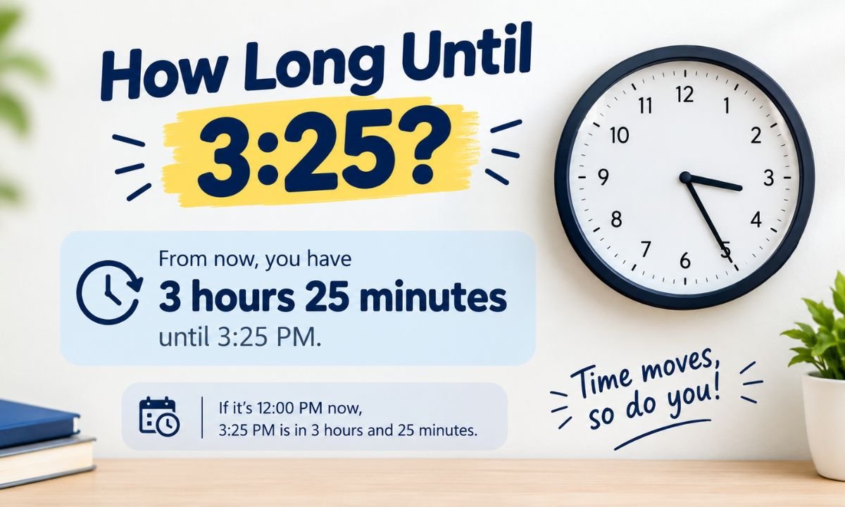 How Long Until 3:25? Exact Countdown, Time Calculator & Easy Guide