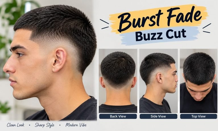 15 Burst Fade Buzz Cut: A Clean, Sharp & Effortless Men's Style for 2026