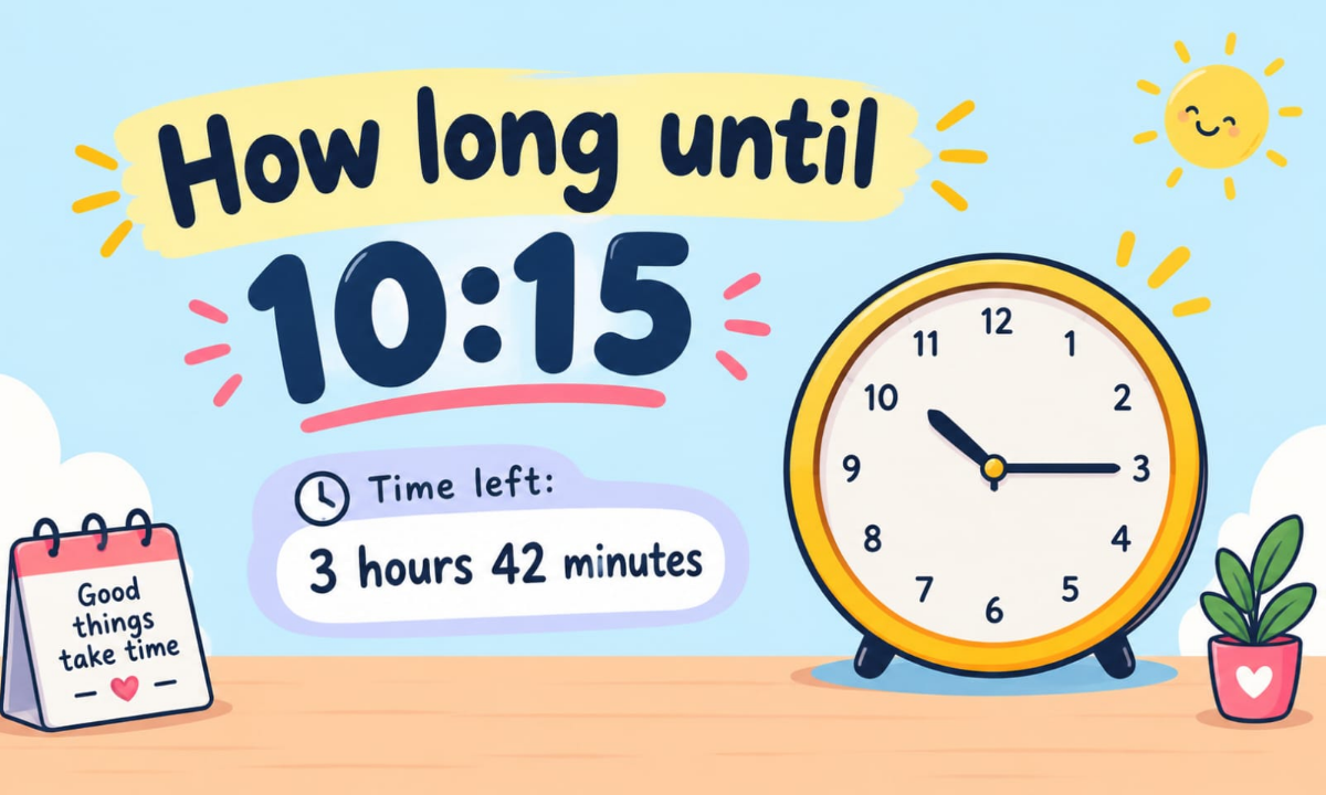 How Long Until 10:15? Countdown to 10:15 AM & PM
