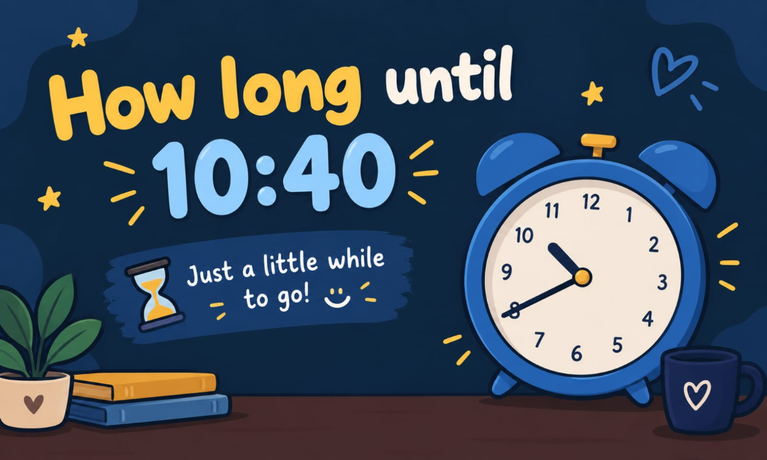 How Long Until 10:40? Countdown to 10:40 AM Today