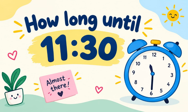 How Long Until 11:30? Countdown to 11:30 AM or PM