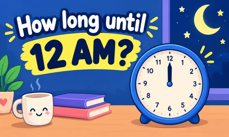 How Long Until 12 AM? Countdown to Midnight Tonight