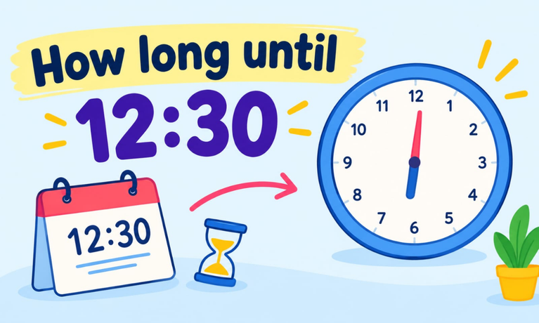 How Long Until 12:30? Countdown Timer & Exact Time Remaining