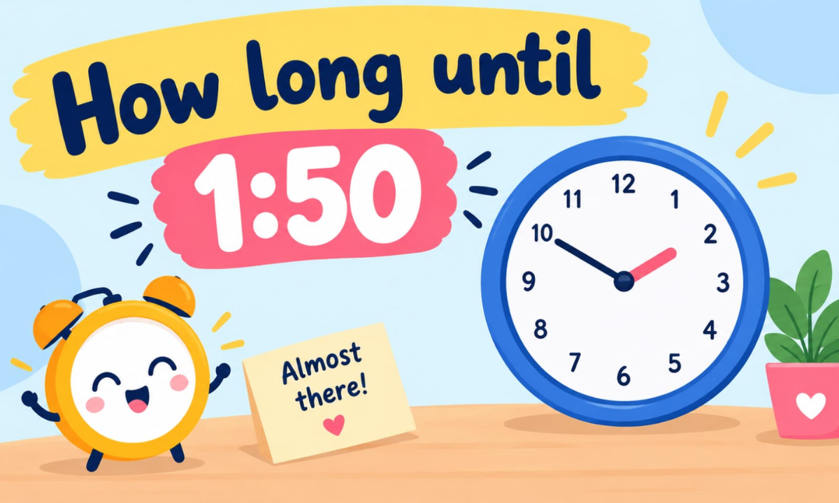 How Long Until 1:50? Countdown Timer & Exact Time Remaining