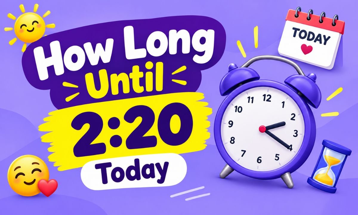 How Long Until 2:20 Today? Time Remaining and Countdown