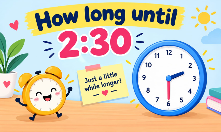 How Long Until 2:30? Countdown to 2:30 PM & AM