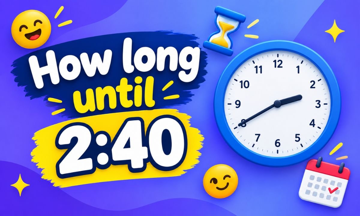 How Long Until 2:40? Exact Countdown Timer and Time Remaining